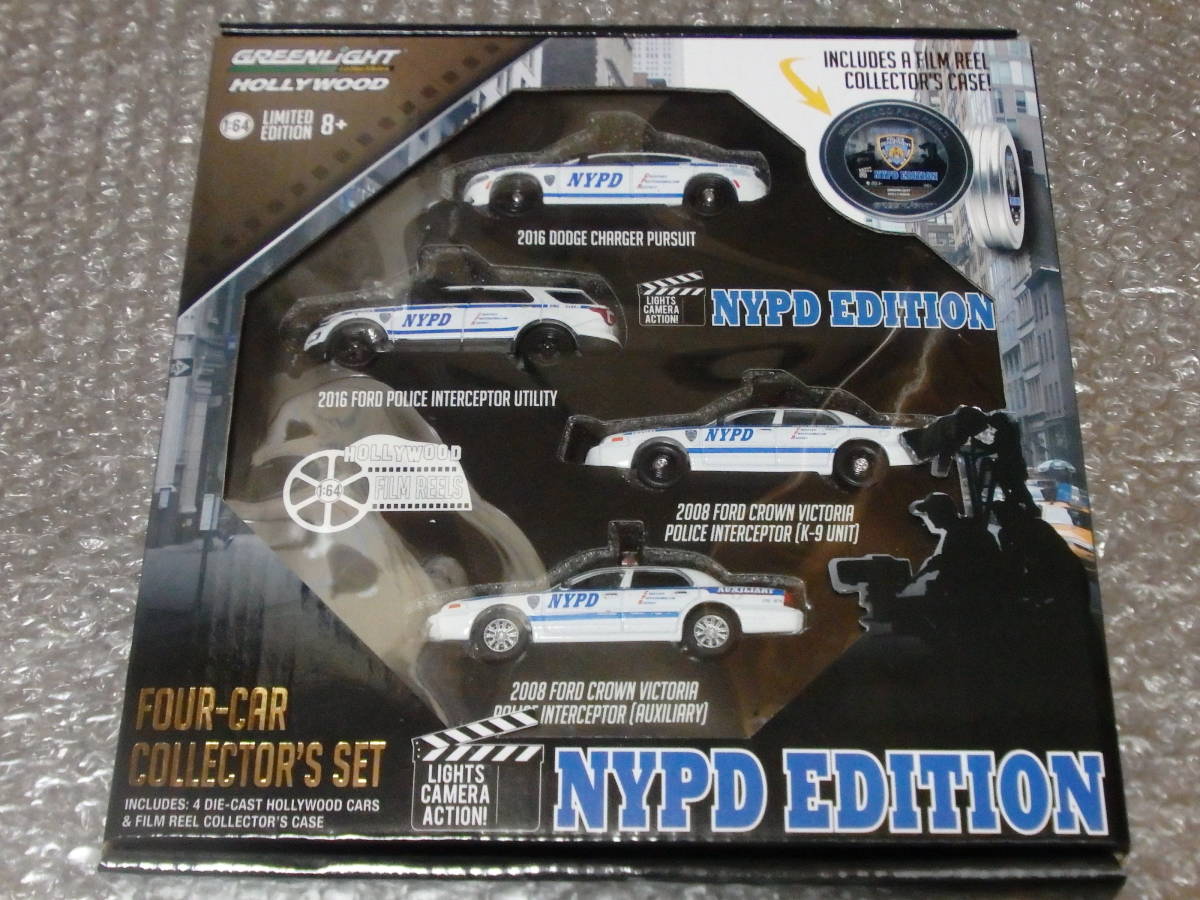 1/64 グリーンライトNYPD 4台セットNYPD-EDITION