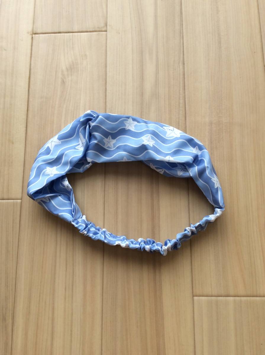 新品 新品 ヘアバンド カチューシャ ヘアターバン 白色 水色 青色 海 ヒトデ 波 の落札情報詳細 ヤフオク落札価格情報 オークフリー スマートフォン版
