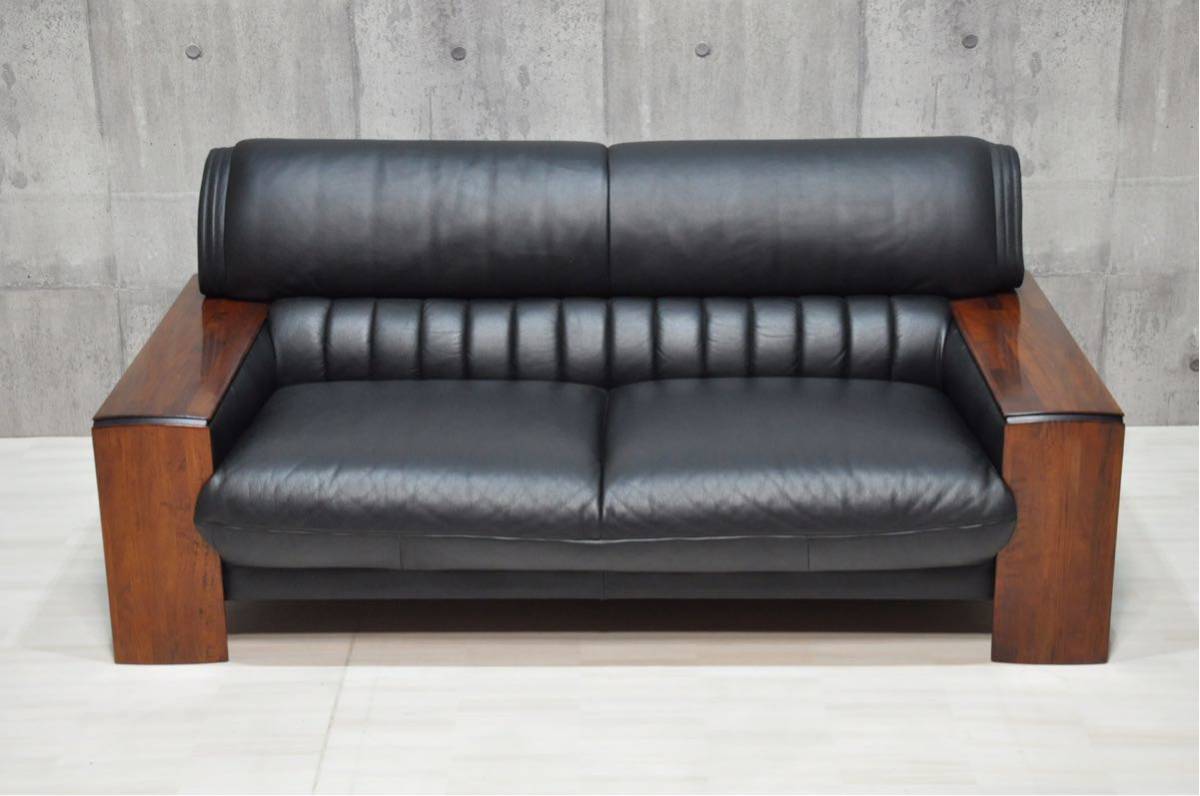 カリモクkarimoku◇ZTシリーズ 本革 ハイバック ソファー ビンテージ