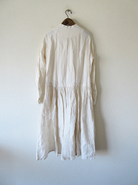 新品 未使用 マキマロ Clasico 草木染め リネンワンピース Antique White クラシコ ドレス シャツ ブラウス の落札情報詳細 ヤフオク落札価格情報 オークフリー スマートフォン版