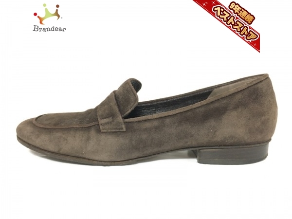 シャネル Chanel ローファー 38 スエード ダークブラウン レディース アウトソール張替済 靴 の落札情報詳細 ヤフオク落札価格情報 オークフリー スマートフォン版