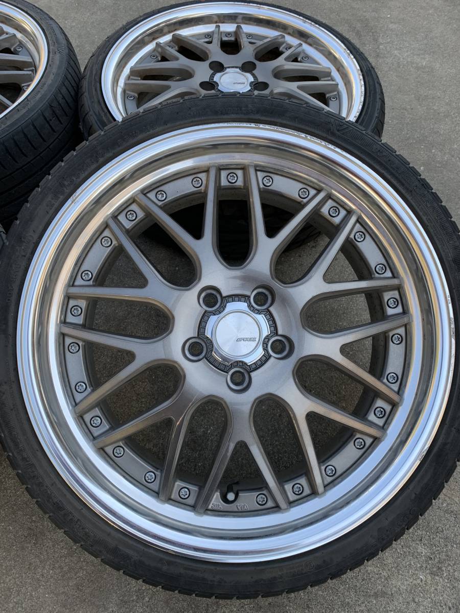 wark lanvec lm1 19インチ 2本 段リム ランベック ワーク 車用ホイール