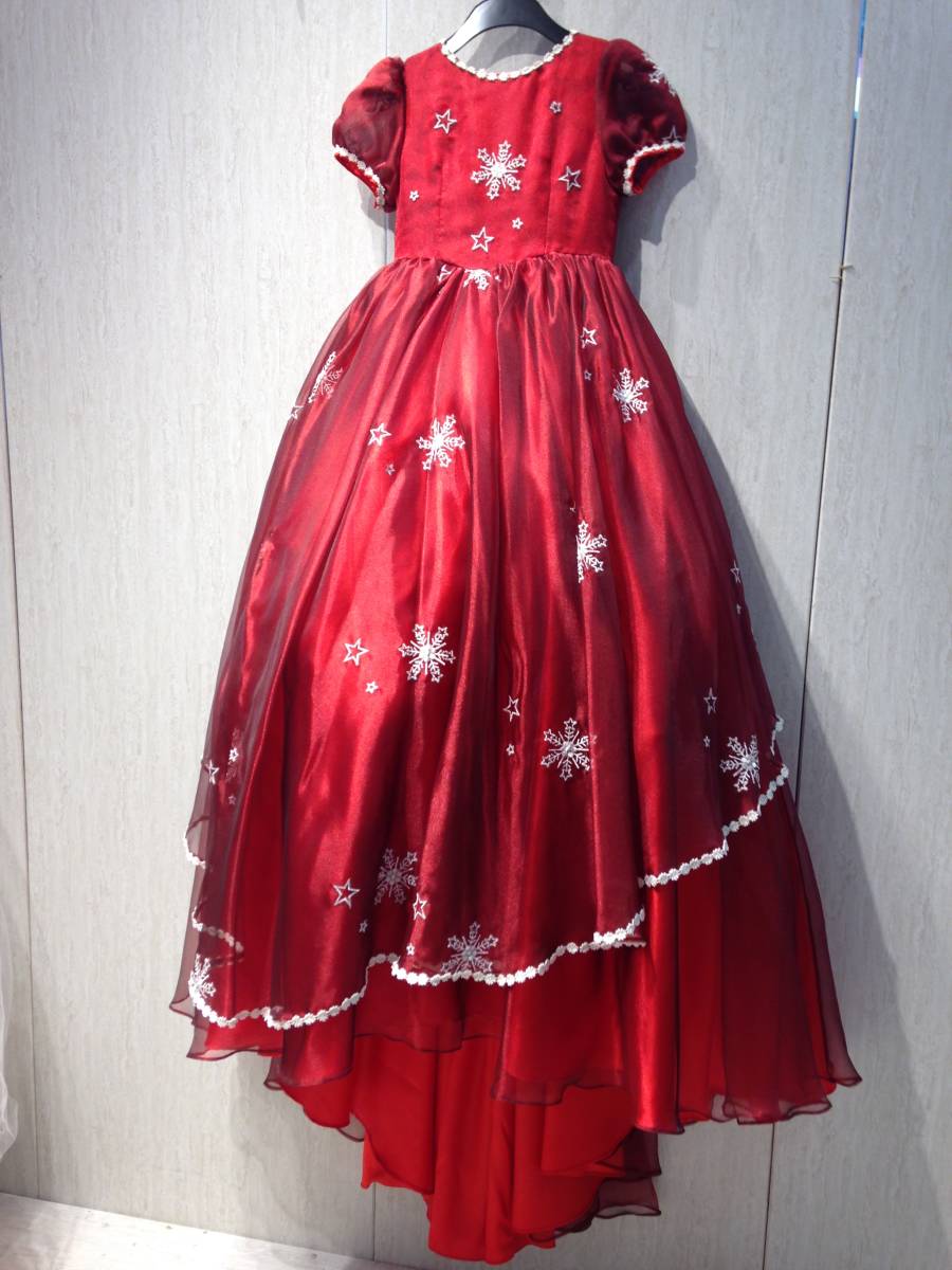 1370 Kato 子供 ドレス 赤 ワンピース 発表会 結婚式 パーティー 披露宴 コスプレ 舞台衣装 記念撮影 女の子 キッズ の落札情報詳細 ヤフオク落札価格情報 オークフリー スマートフォン版