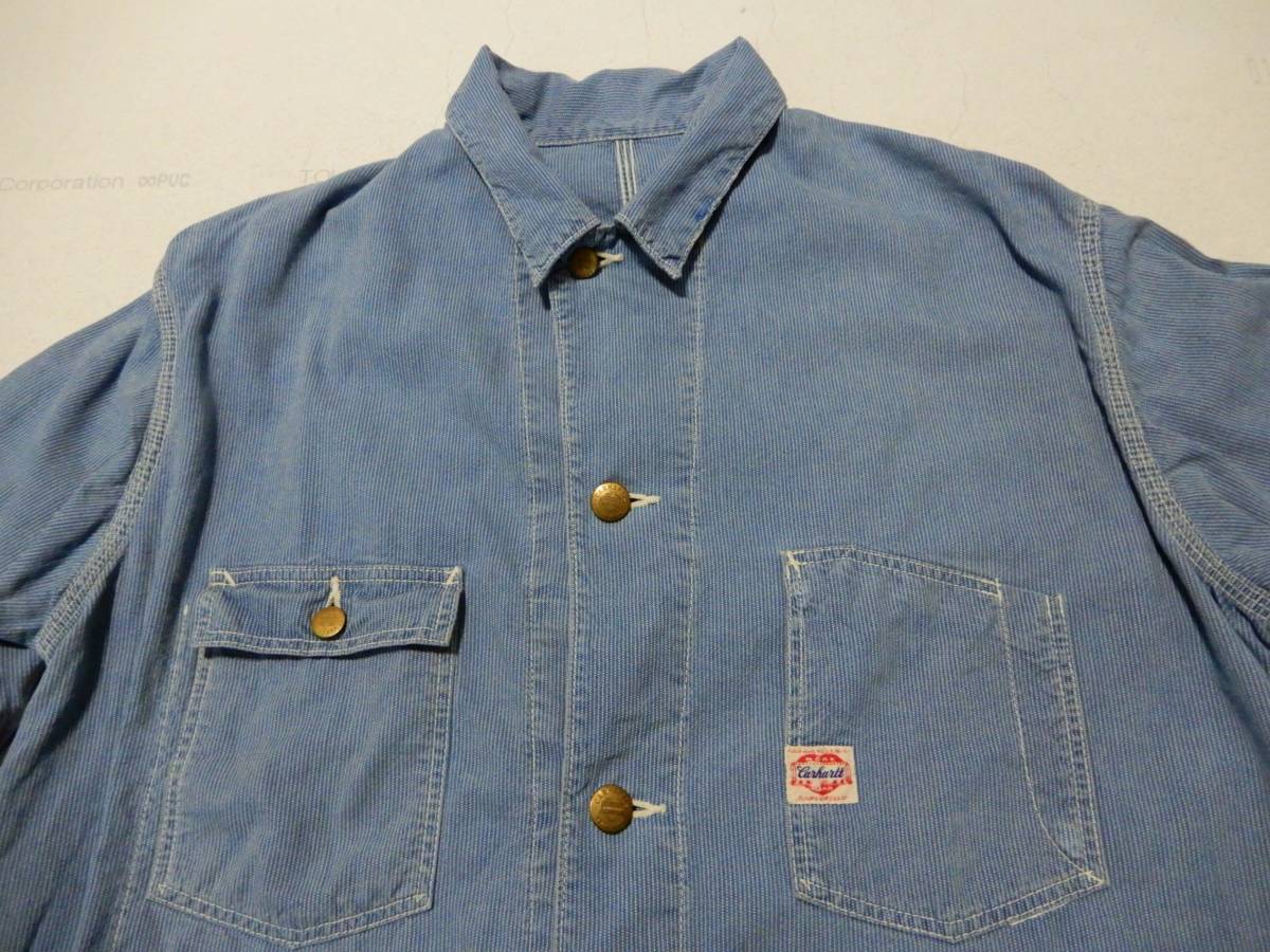 カーハート carhartt ♪ハートタグ：ヒッコリーカバーオール＊サイズ