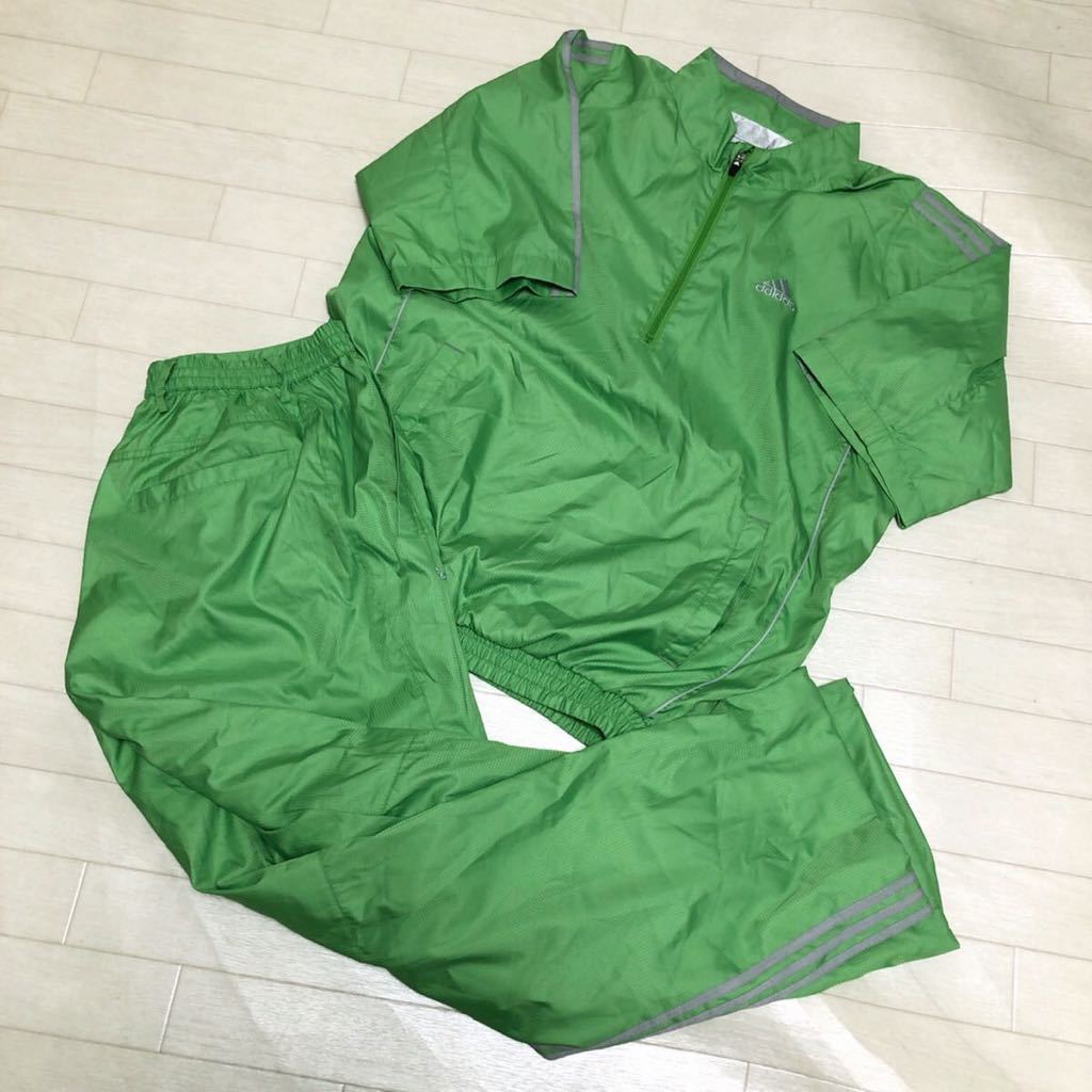 677 Adidas Golf アディダス ゴルフ ジャージ 上下セット セットアップ 半袖 シャツ ロング パンツ L メンズ ライトグリーン の落札情報詳細 ヤフオク落札価格情報 オークフリー スマートフォン版
