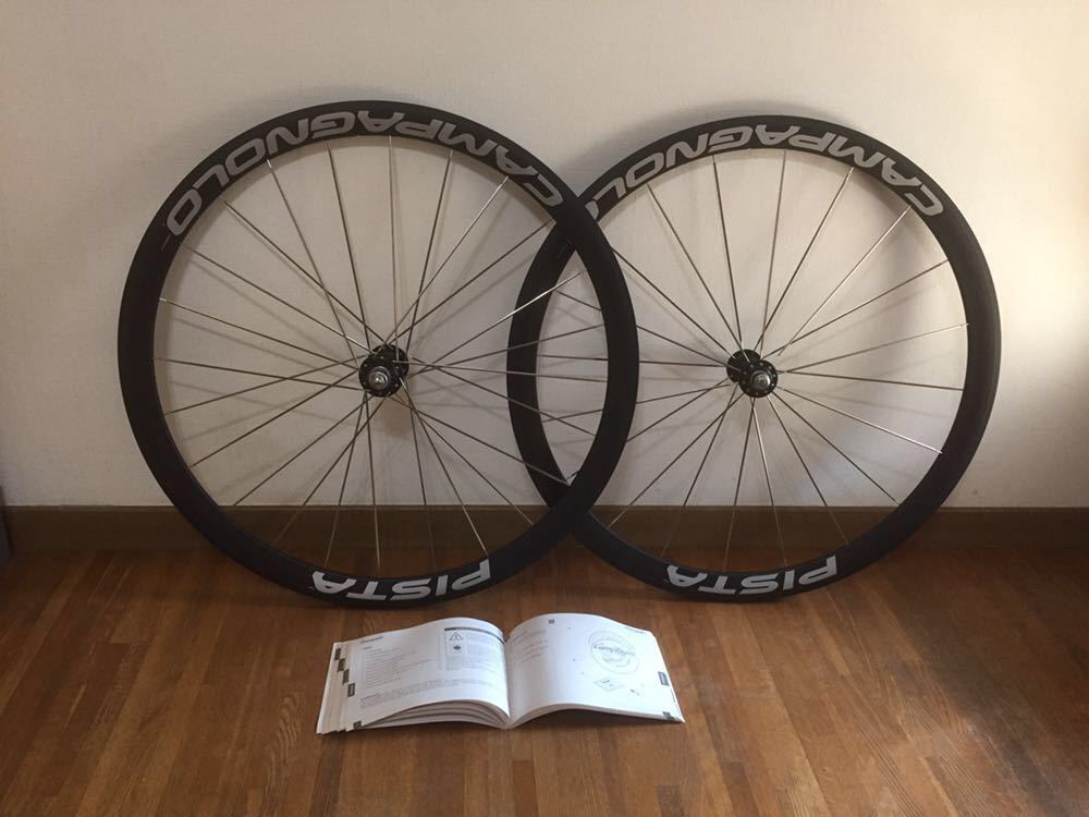 美品 生産終了 希少 Campagnolo PISTA ホイール 前後セット 