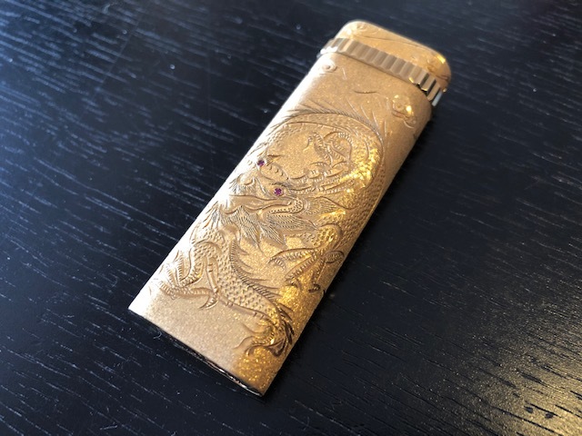 着火未確認】希少柄 カルティエ 5角形 ゴールド 金色 ライター 着火未確認】希少柄 カルティエ 5角形 ゴールド 金色 ライター