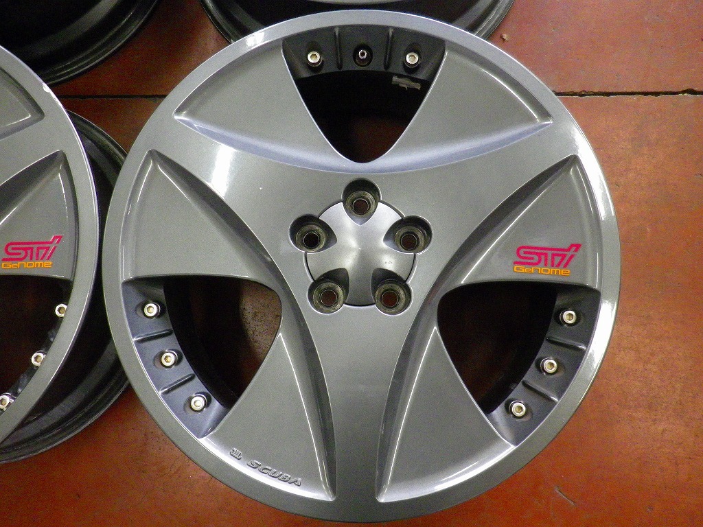 スバル純正OP STI GENOME SCUBA ホイール17x7J +55 PCD100-5H 16