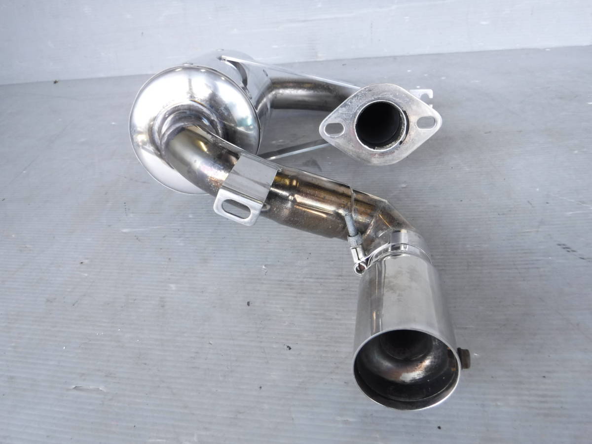 未使用 サンバートラック 社外マフラー ステンレス メッシュ