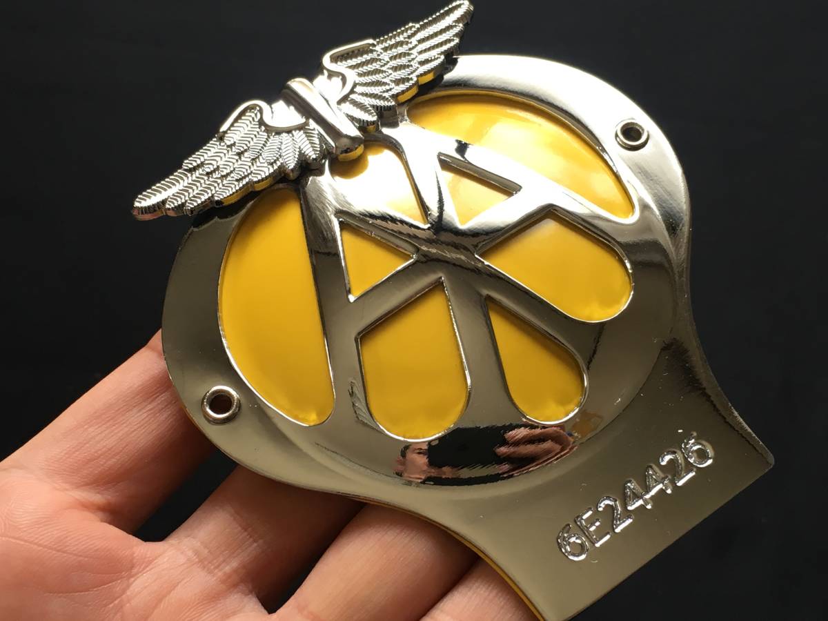 モナコ自動車クラブ ACM リアフェンダー バッジ グリルバッジ 銀 英国  