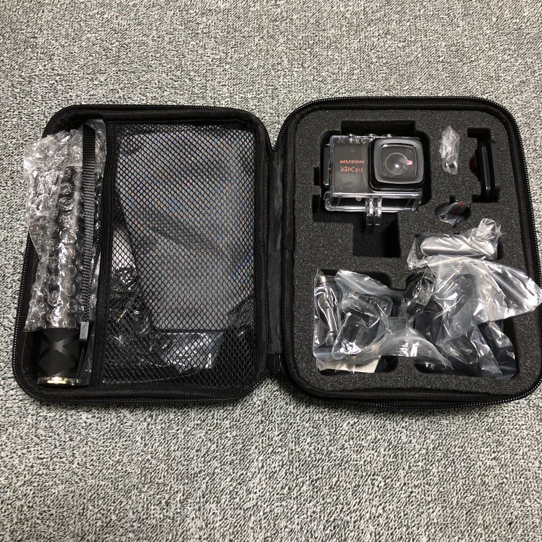 新品 未使用 4kアクションカメラ Muson Pro3 自撮り棒などアクセサリ多数付 の落札情報詳細 ヤフオク落札価格情報 オークフリー スマートフォン版