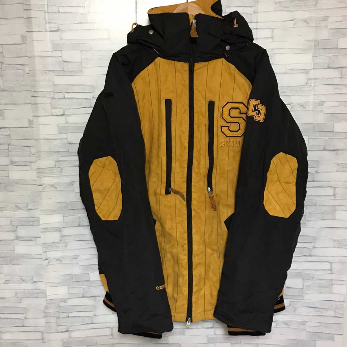 Sepia セピア スノーボード ウェア ジャケット イエロー 黄色 ブラック 黒 上着 防寒性 雪 スノボー ゆったり スポーツ メンズ M 7268ub の落札情報詳細 ヤフオク落札価格情報 オークフリー スマートフォン版