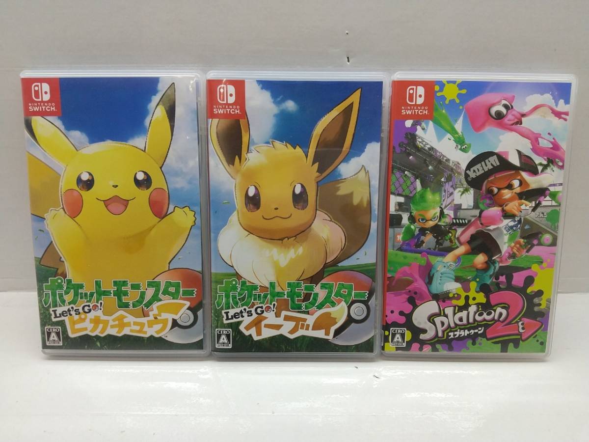9175 Switch ポケットモンスター Let Sgo ピカチュウ イーブイ スプラトゥーン２ 動作未確認 中古品 の落札情報詳細 ヤフオク落札価格情報 オークフリー スマートフォン版