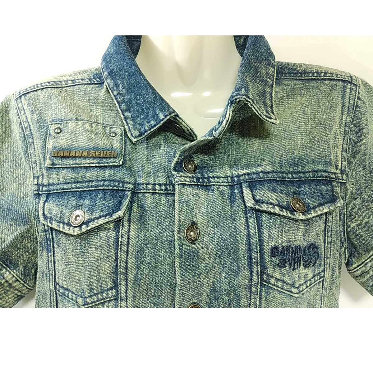 246 Banana Seven バナナセブン 半袖 デニム ワンピース L ケミカルウォッシュ 刺繍 ロゴボタン サーフ シャツワンピース レディース の落札情報詳細 ヤフオク落札価格情報 オークフリー スマートフォン版