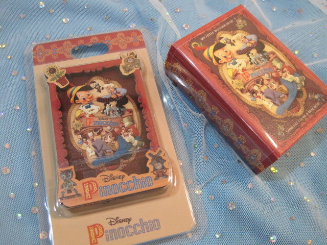 新品】☆ディズニー ピノキオ 2点 ピンバッジ ＆ マグネット☆ジミニー