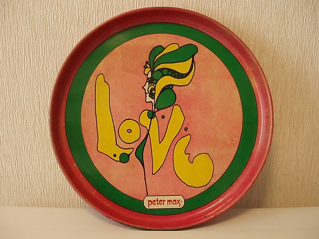 70s PETER MAX vintage board 7up ピーターマックス