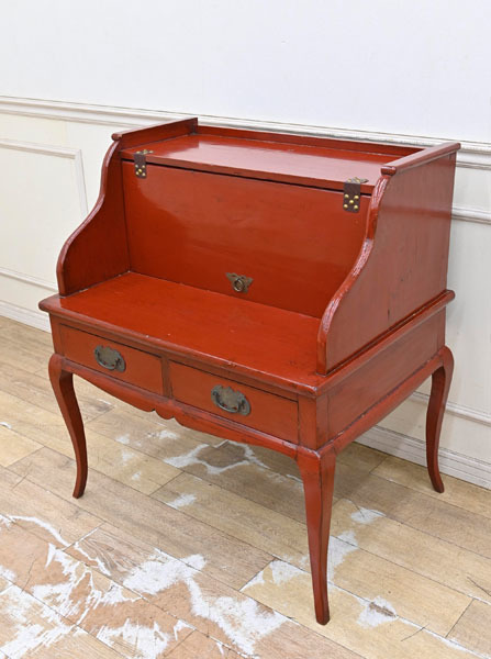 Mu14 韓国 木製 総無垢 ライティングビューロ 勉強机 学習机 鏡台ドレッサー アンティーク 古い の落札情報詳細 ヤフオク落札価格情報 オークフリー スマートフォン版