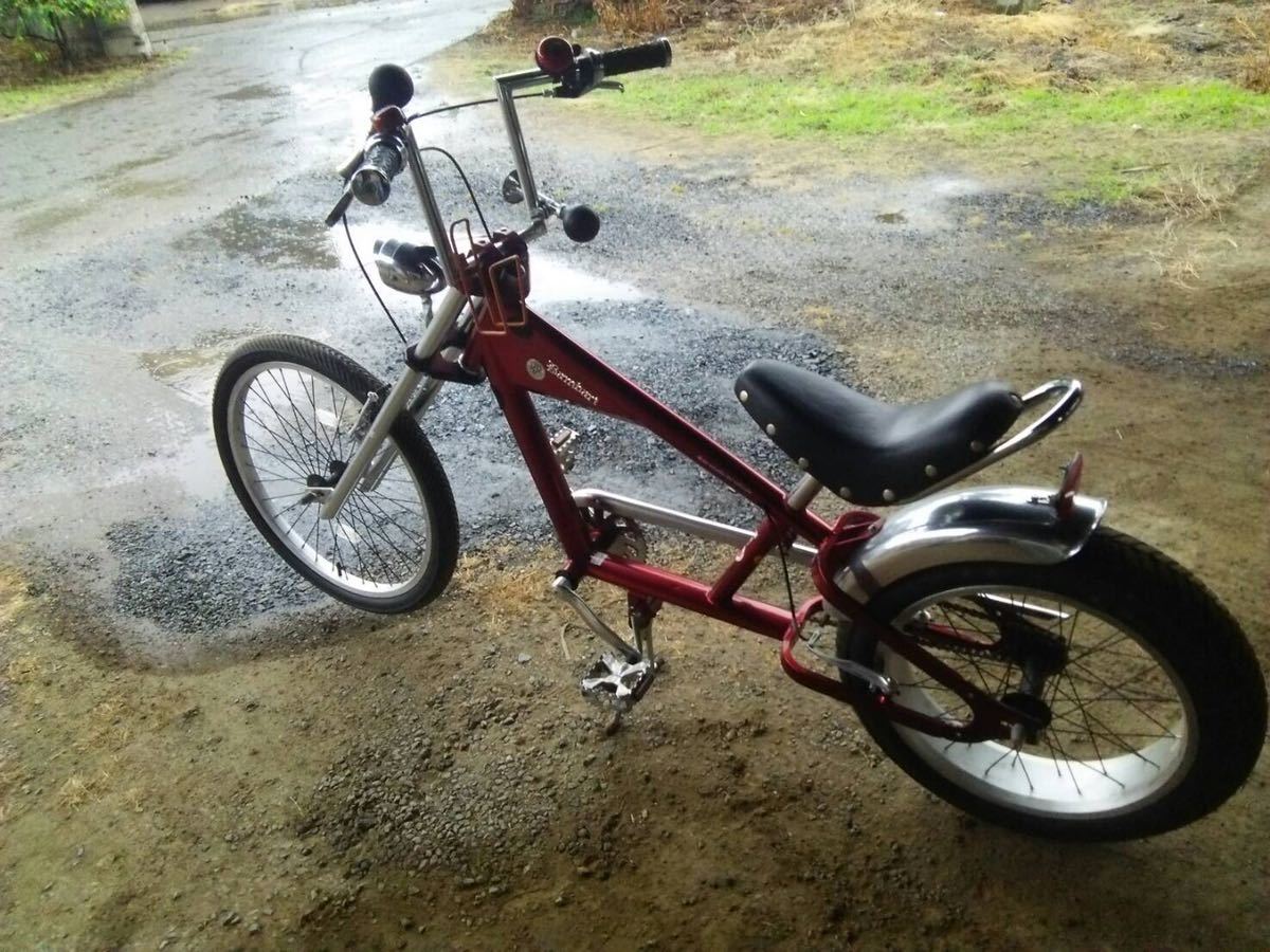 チョッパー 自転車 ビーチクルーザー ◇手渡し限定◇ ロボハンの落札