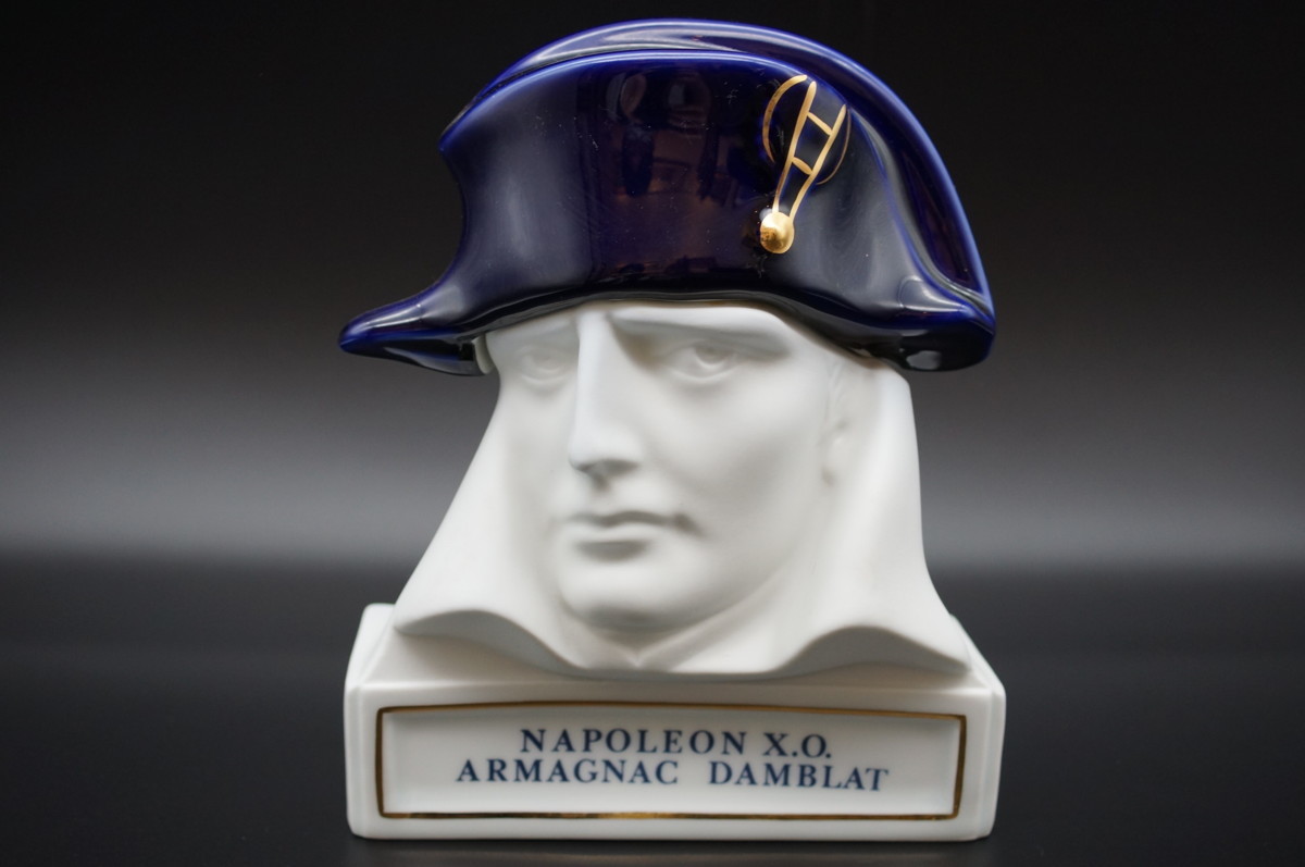 アーマニャック陶器ボトル ナポレオン胸像 極美品】 DAMBLAT NAPOLEON X.O. ダンブラー ナポレオン