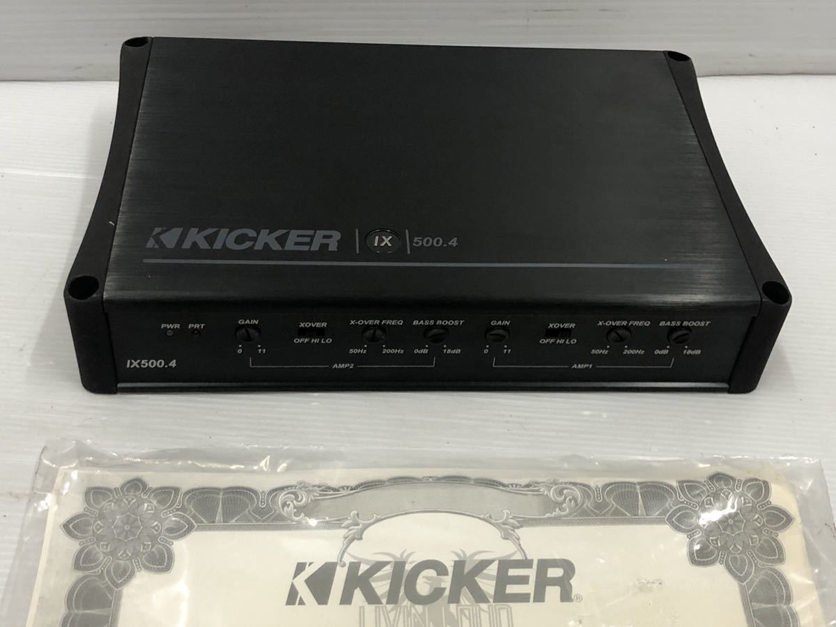 KICKER ix500.4 パワーアンプ（売約済美品動作チェックOP