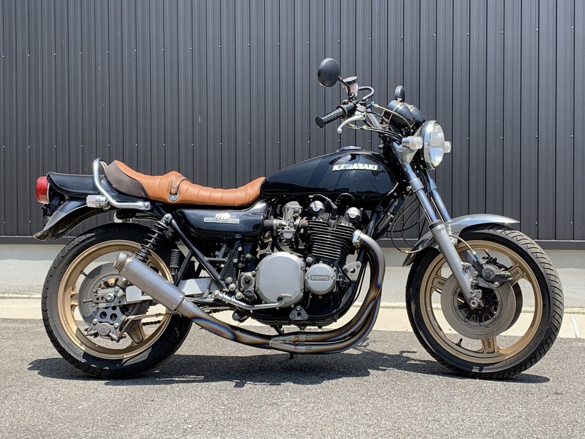 新品】Z1/Z2用 42.7パイ 手曲げ チタンサイレンサー集合管【 ゼス管