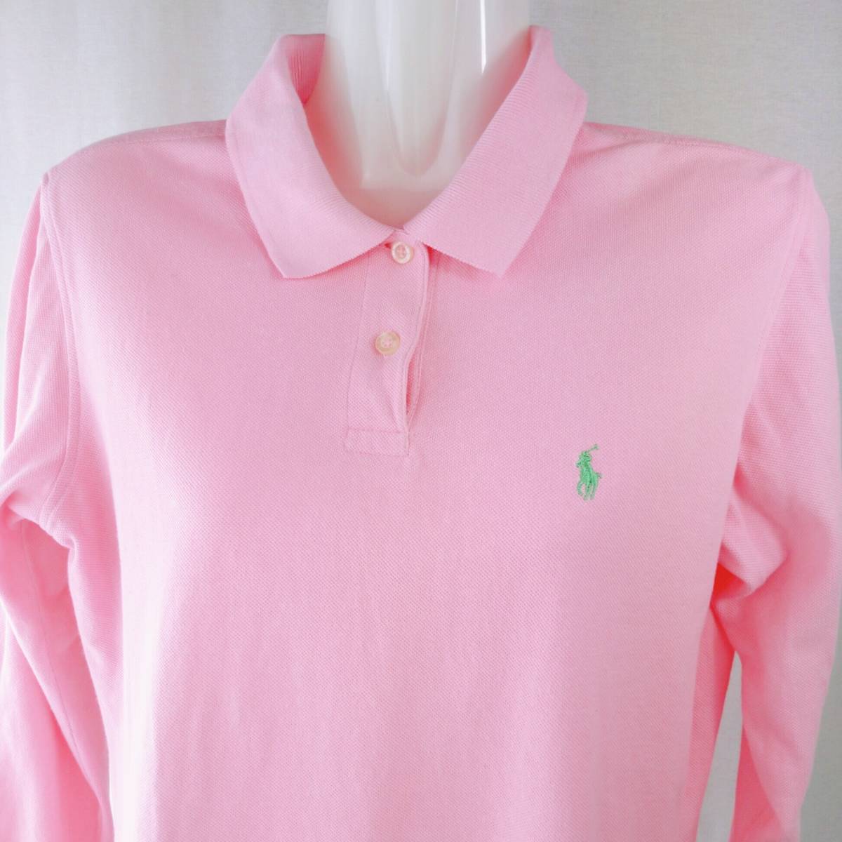 送料込 Polo Ralph Lauren ポロ ラルフローレン レディース ポロシャツ長袖 Polo Established 67 Lサイズ 中古 の落札情報詳細 ヤフオク落札価格情報 オークフリー スマートフォン版