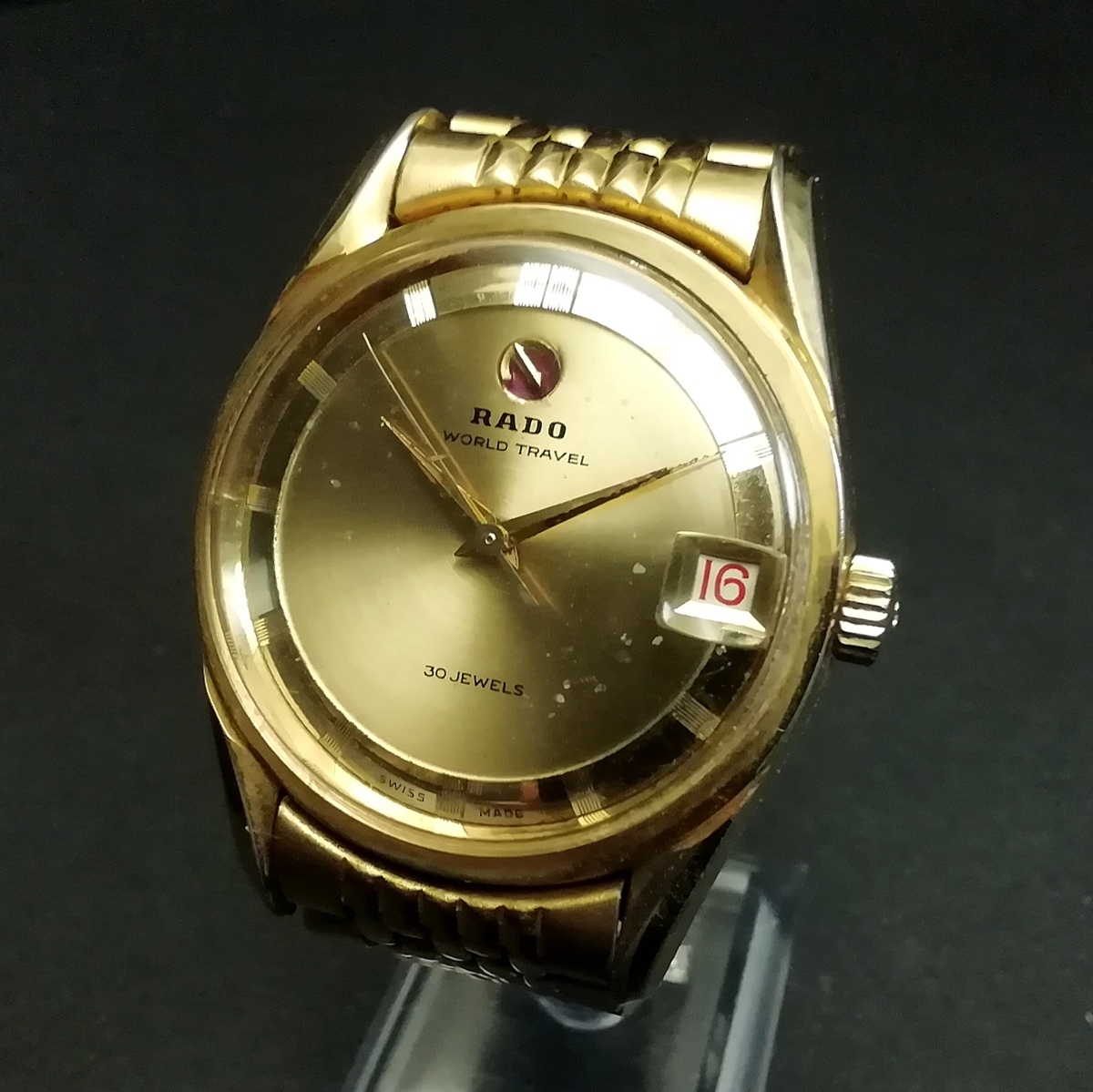 【稼働品】RADO ラドー ワールドトラベル 30石 自動巻き メンズ腕時計 RADO WORLD TRAVEL ラドー ワールドトラベル 30石 自動巻 スネーク