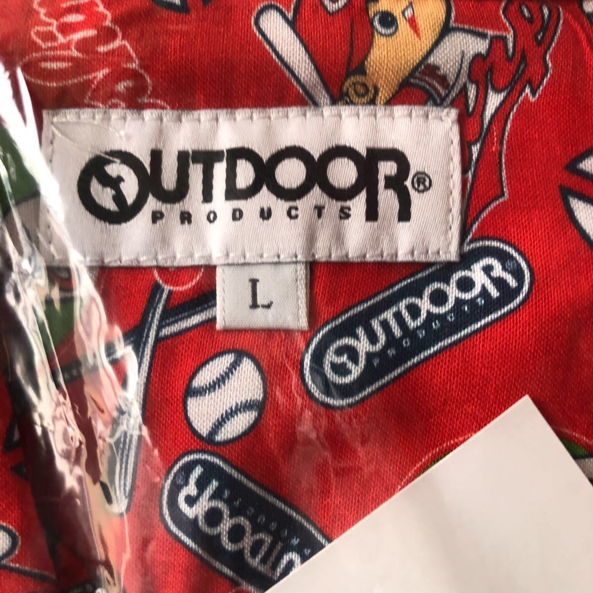 新品】広島東洋カープ コラボ アウトドア (OUTDOOR) アロハシャツ Lの