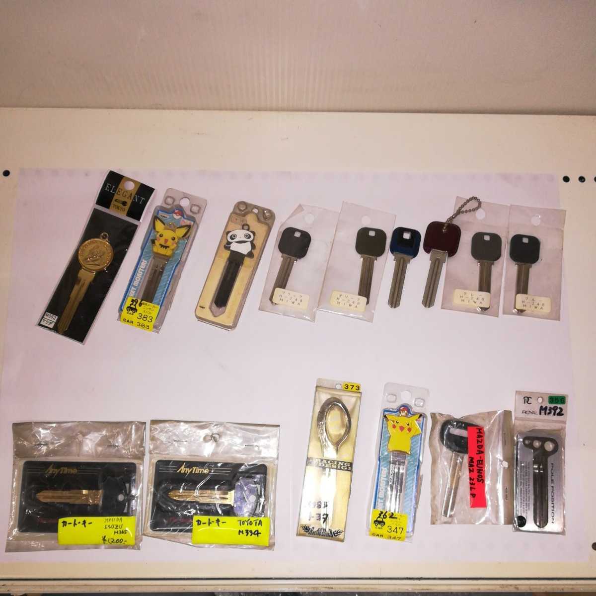 新品 ファッションキー ブランクキー Miwa マツダ ニッサン Toyota ミツビシ ホンダ 未加工品 の落札情報詳細 ヤフオク落札価格情報 オークフリー スマートフォン版