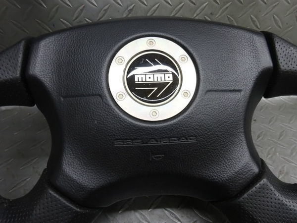 スバル純正オプション momo ステアリングホイール 3スポーク 黒 純正