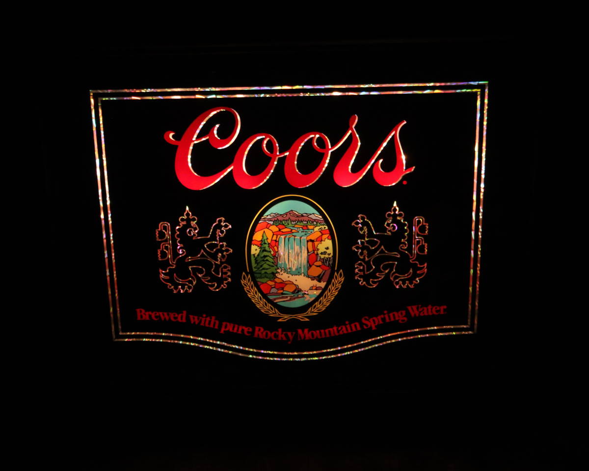 80's ビンテージ Coors Beer クアーズ ビール ライト パブミラー
