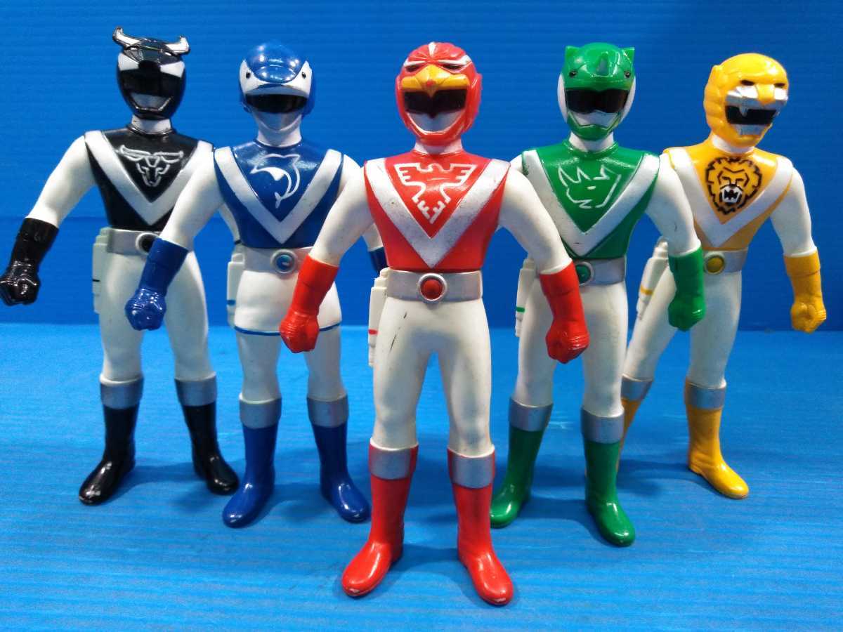 超獸戦隊　ライブマン　ソフビ　5体セット の落札情報詳細 ソフビ人形 スーパー戦隊 ライブマン まとめて 5体揃い 特撮