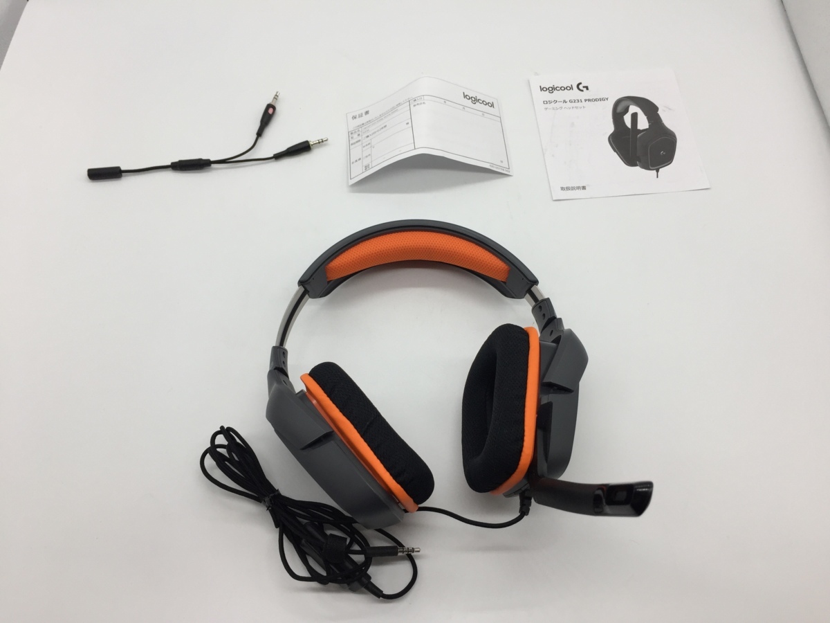 55 0604 S1 良品 Logicool ロジクール G231 Prodigy ゲーミングヘッドセット Xbox One Ps4 パソコン対応 ヘッドホン の落札情報詳細 ヤフオク落札価格情報 オークフリー スマートフォン版