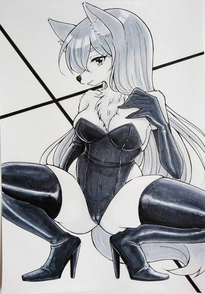 新品 手描きイラスト オリジナル 創作 メスケモ ケモノ 獣人 4 の落札情報詳細 ヤフオク落札価格情報 オークフリー スマートフォン版