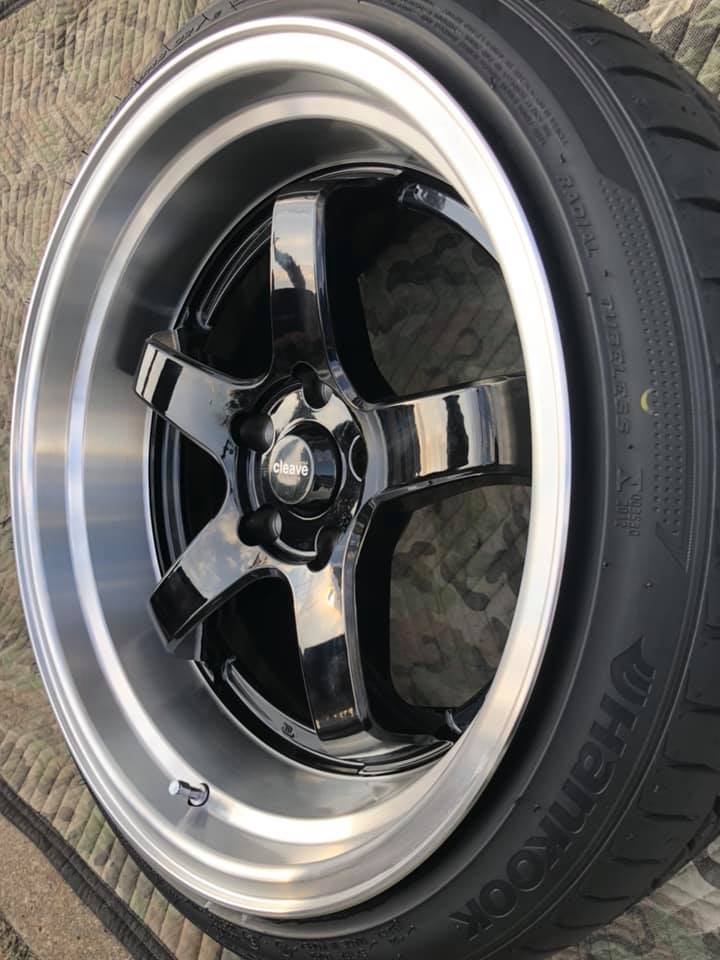 新品】クリーヴ FL53 深リム 4本セット18インチ 10.5J+9.5J GT-R