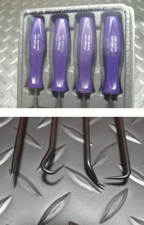 Snap-on ASA204BDP 新品 限定 旧グリップ ピックツールセット　パープル スナップオン Snap-on ASA204BDP 新品 限定 旧グリップ ピックツールセット ディープ