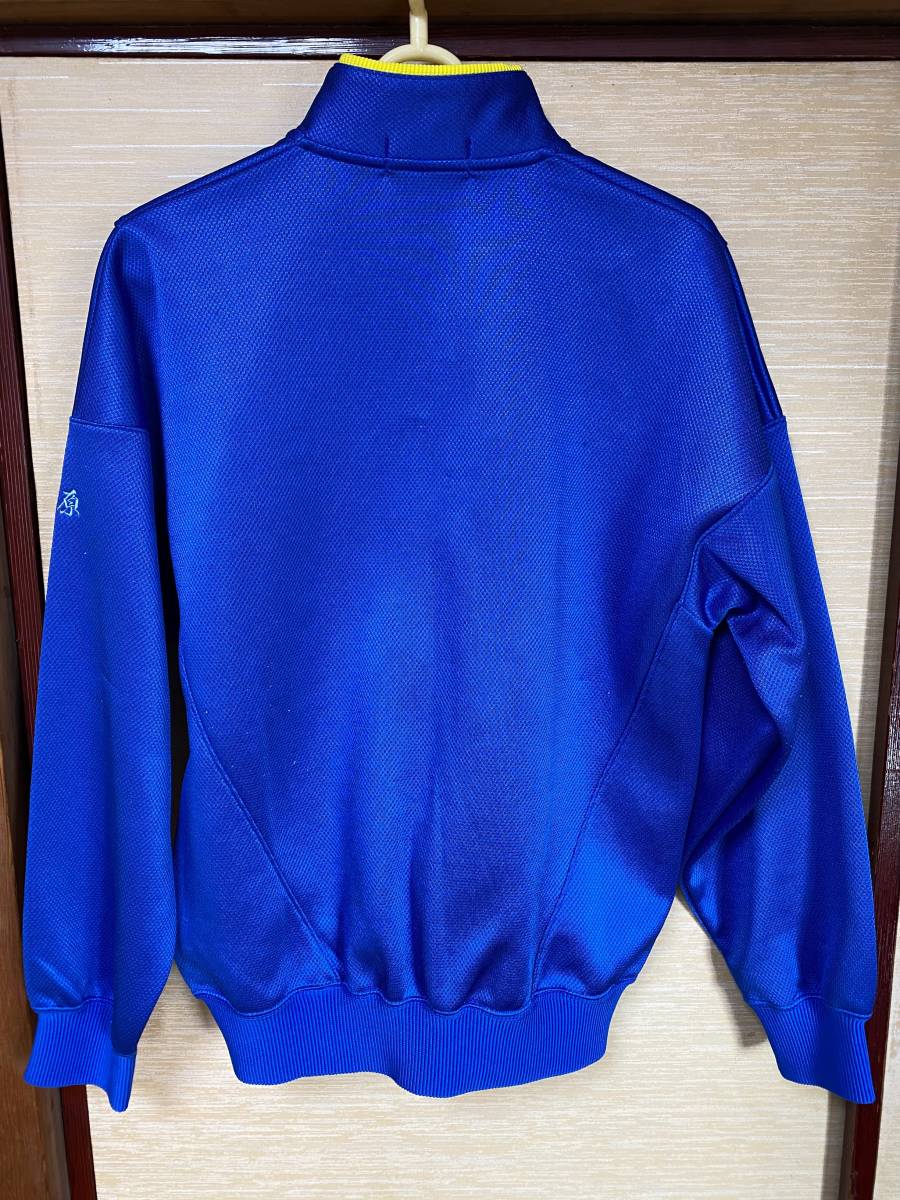 Kanko 中学校ジャージ上下セット M 青黄銀 刺繍記名の落札情報詳細