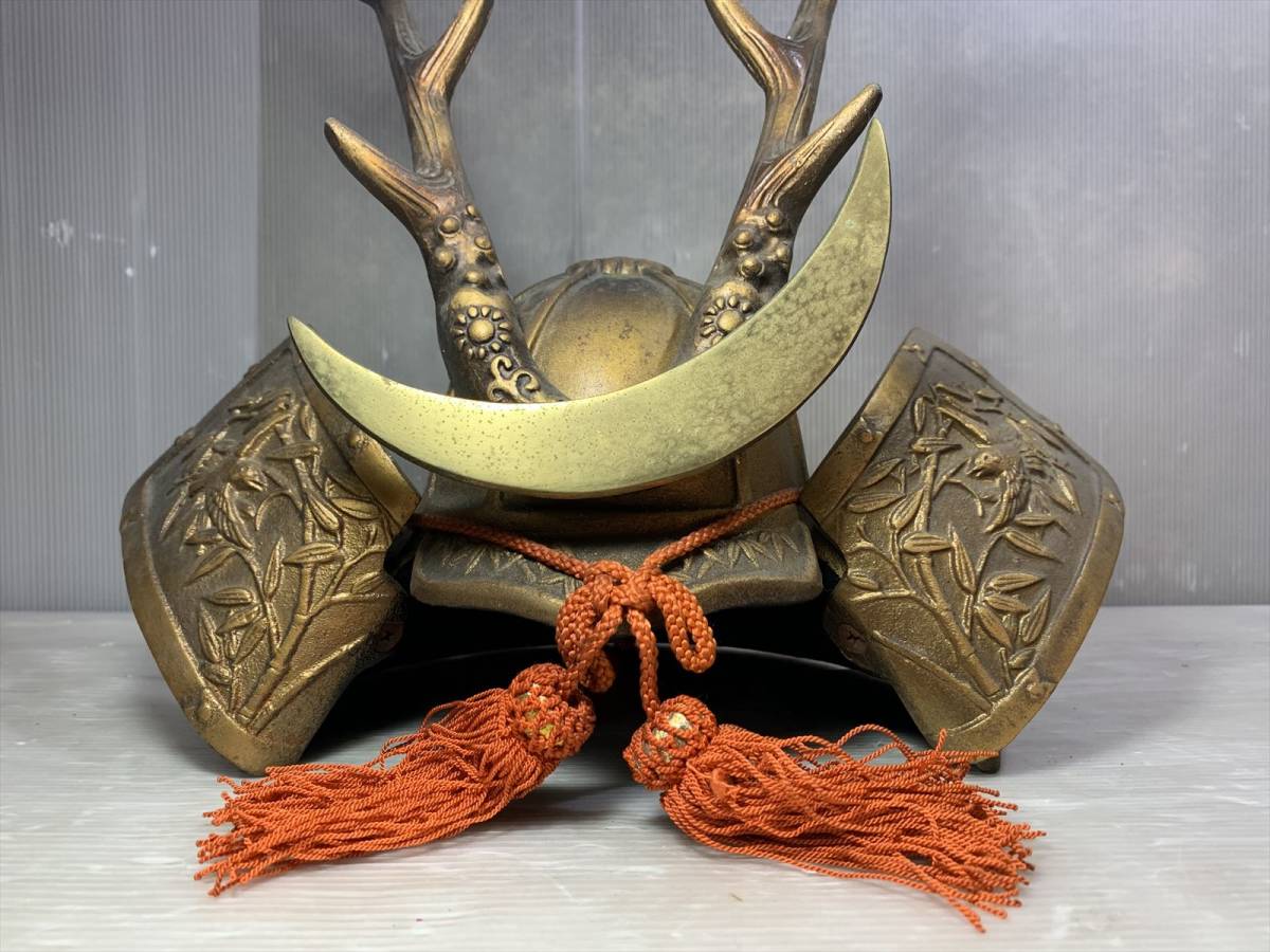 山中鹿之介 鹿角半月の兜 こどもの日 五月人形 山中鹿之助