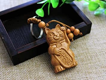 新品 招き猫 ストラップ 招き猫キーホルダー 縁起物 ミニ 左手 恋愛運 金運 お守り 木彫 置物 開運ストラップ の落札情報詳細 ヤフオク落札価格情報 オークフリー スマートフォン版