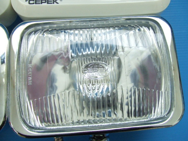 新品】当時物 新品 DICK CEPEK 角型 ドライビングランプ 旧車 