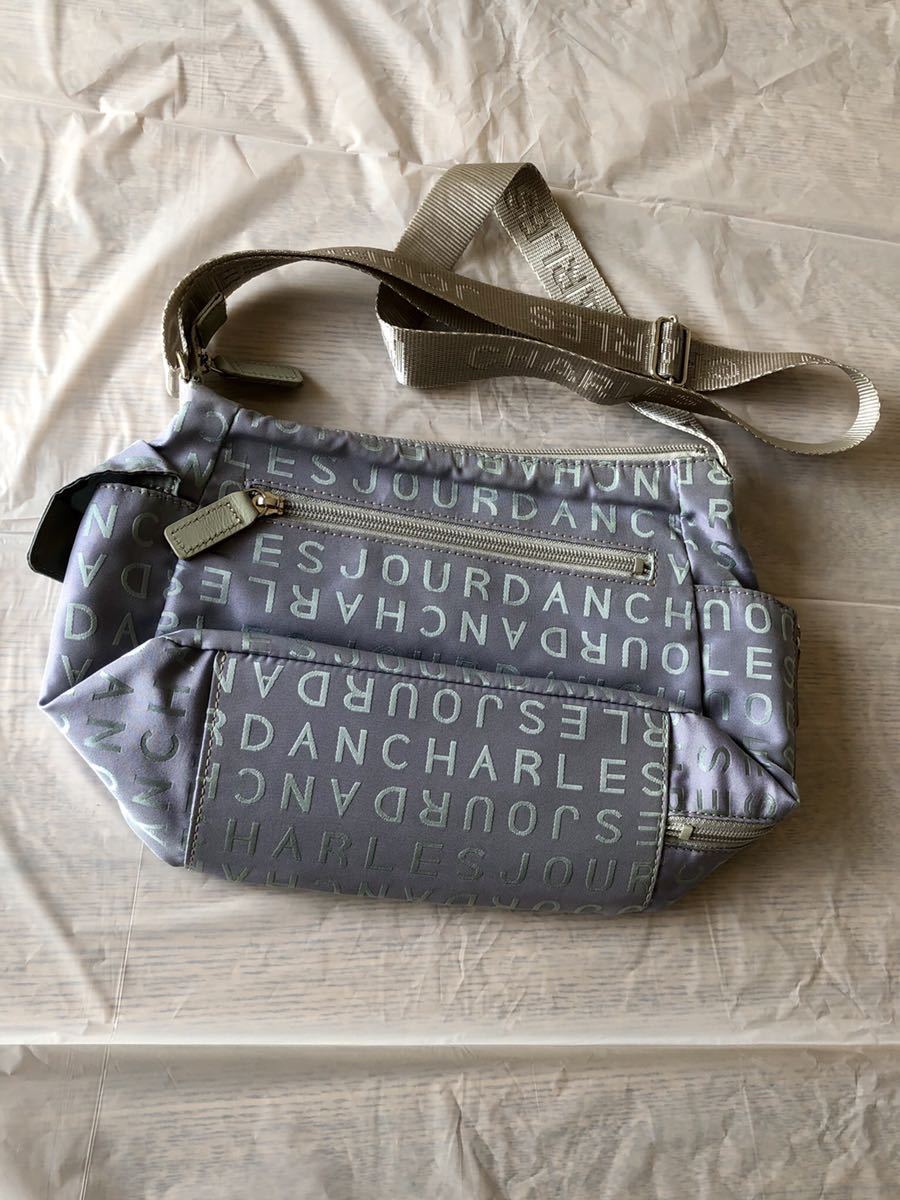 ☆未使用品☆CHARLES JOURDAN/シャルル ジョルダン リボンパンプス ホワイト サイズ61/2 23.5cm 靴 チャンキーヒール 裏張り ほぼ未使用品CHARLES JOURDAN シャルルジョルダン ショルダーバッグ