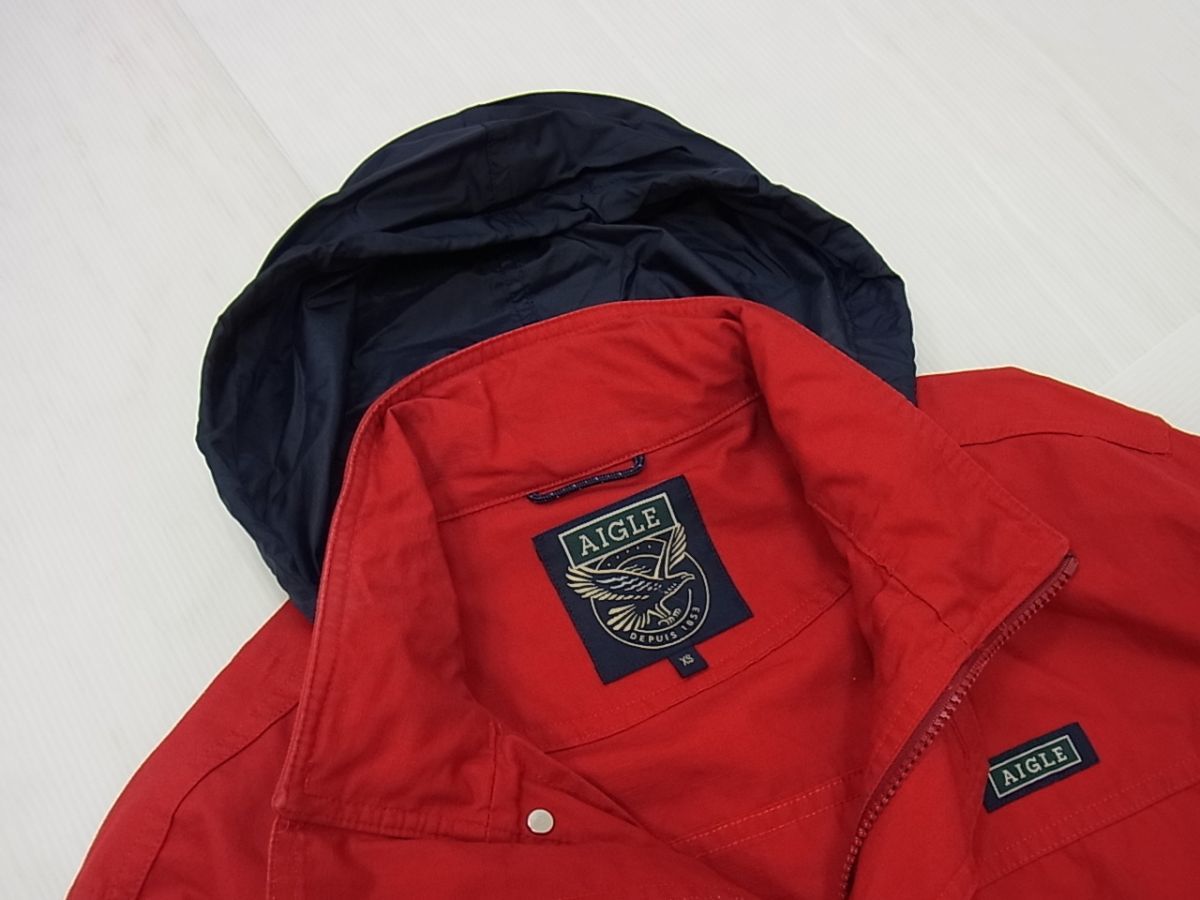 1円 エーグル フィールドジャケット マウンテンパーカー ジップジャケット マンパ メンズ レッド コットンジャケット アウトドア Aigle の落札情報詳細 ヤフオク落札価格情報 オークフリー スマートフォン版