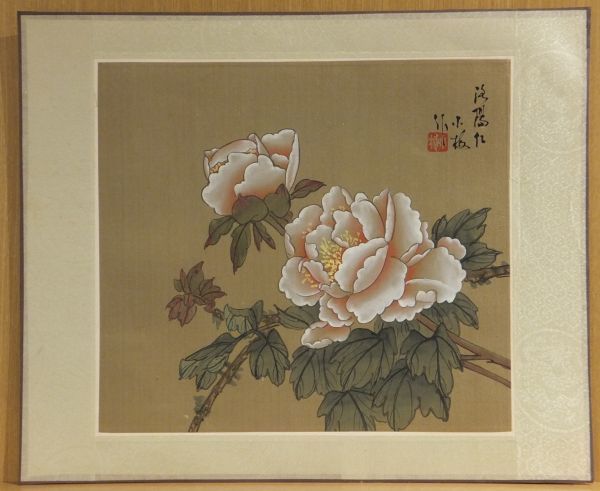 中国極彩色肉筆花鳥画バラ一括」 絹本 5枚 ｜和本 古典籍 中国美術 院