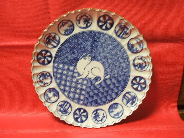 美濃国大吉窯造 大皿 飾り皿1枚 美濃国大吉窯造 大皿