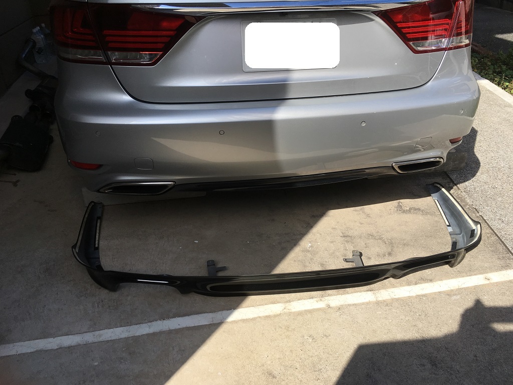 LS460後期 リアバンパー ディフューザー LS460後期リアバンパー 楽天