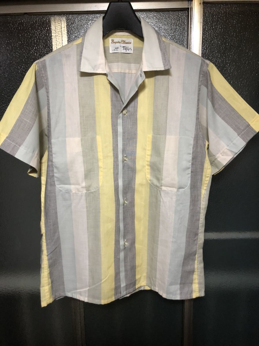 美品 50s Town Topic シャツ ストライプ 50年代 ヴィンテージ 