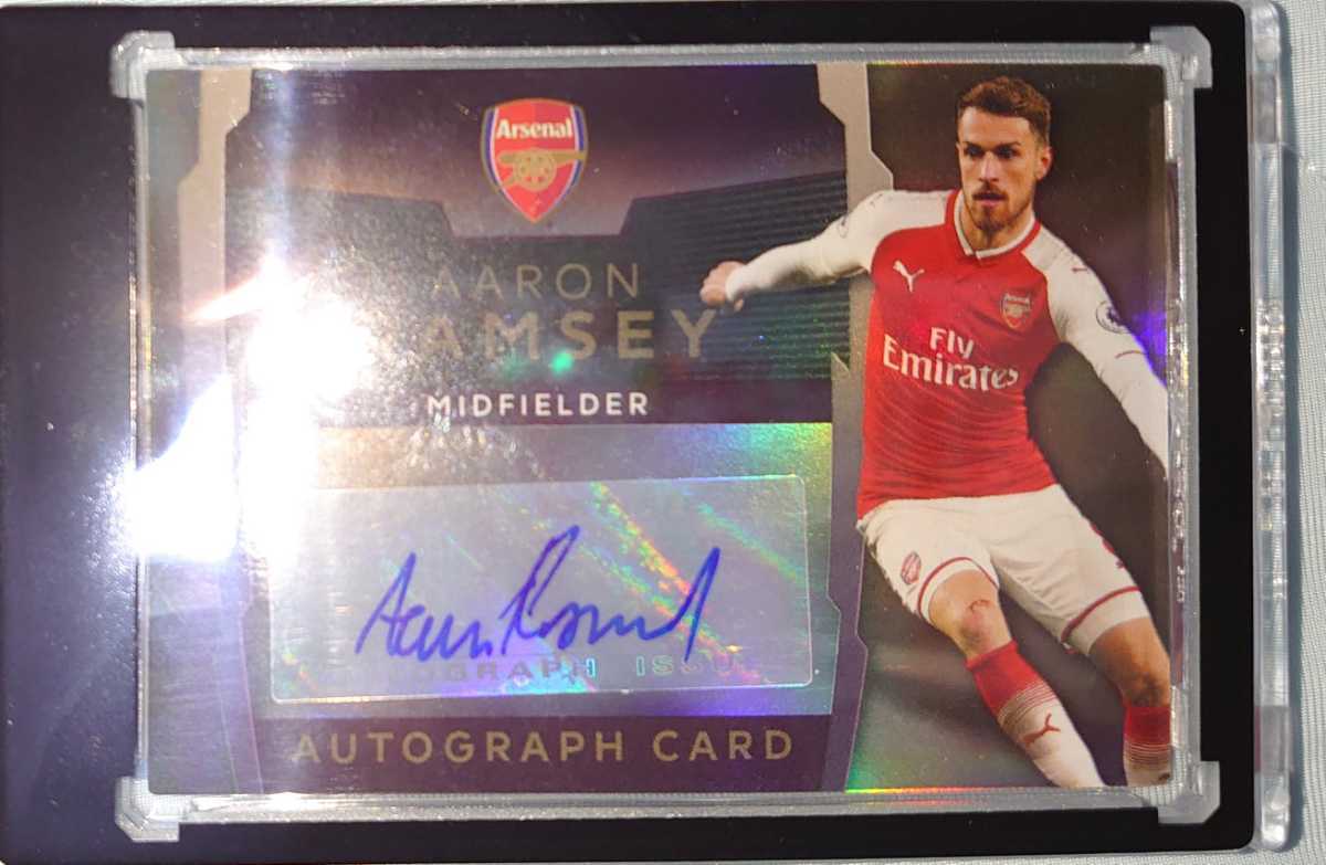 PANINI ラムジー オートグラフ カード サイン アーセナル ウェールズ PANINI ラムジー オートグラフ カード サイン アーセナル