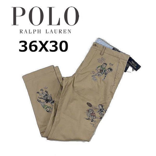 ラルフローレン RALPH LAUREN チノパン ラグビーイラスト ラルフローレン RALPH LAUREN チノパン ラグビーイラスト