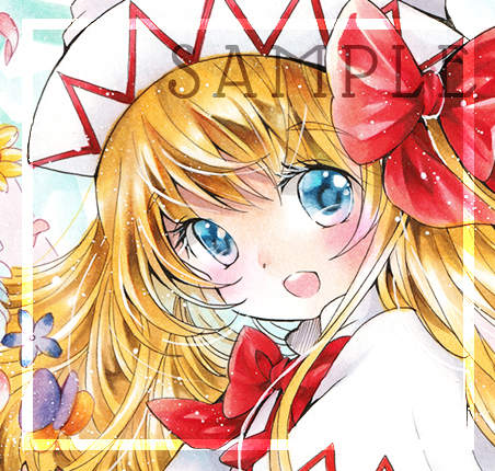 新品】*□同人手描きイラスト 東方Project リリー・ホワイト コピック