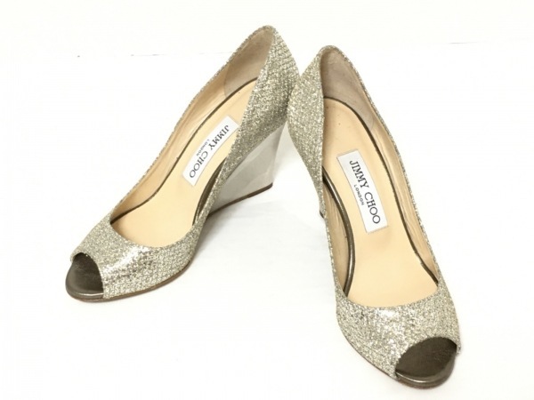 Jimmy Choo グリッターシルバー サンダル 36 Max 150 glitter sandals in silver - Jimmy Choo | Mytheresa